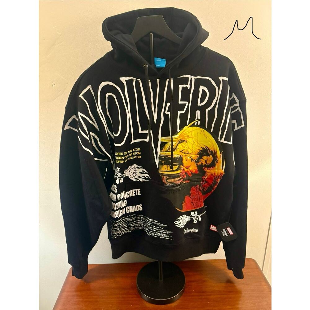 SZ M - NWT BLK Wolverine X-Men Hoodie Civil Regime